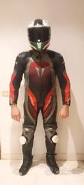 dainese kirishima tuta moto pelle
