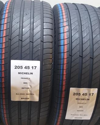 4 GOMME 205 45 17 MICHELIN BR2256