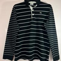 Polo a righe manica lunga - uomo L Lacoste