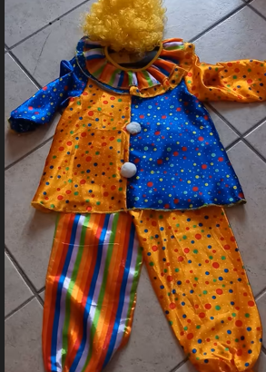 vestito carnevale bimbo pagliaccio clown