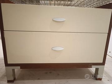 cassettiera 2 cassetti 