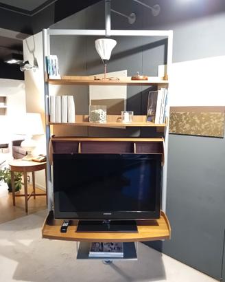 Mobile porta TV Ubiqua Porada metallo e legno
