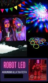 FESTA "JUST DANCE" PER BAMBINI discoteca fluo

