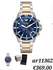 orologio originale uomo armani crono 