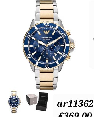 orologio originale uomo armani crono 