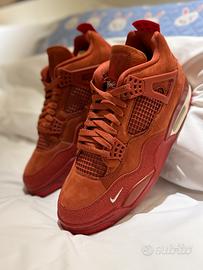 Scarpe da basket Air Jordan 4 Retro, arancioni, 43