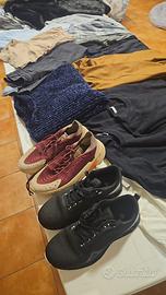 80 pezzi tra scarpe e abbigliamento