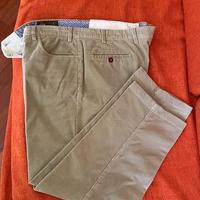 Pantalone da uomo in velluto a coste beige inverno