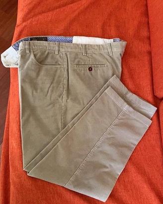 Pantalone da uomo in velluto a coste beige inverno
