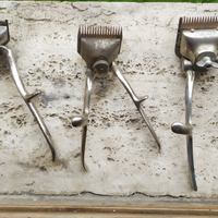 Rasoio manuale e forbice per capelli da uomo