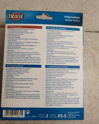 Scarpette protettive cane trixie taglia xs/s