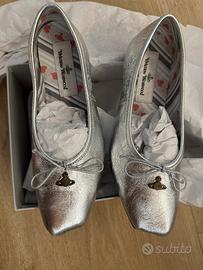 Vivienne Westwood Brigitte Ballerina argento