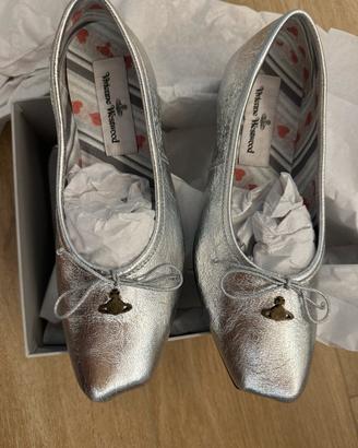 Vivienne Westwood Brigitte Ballerina argento