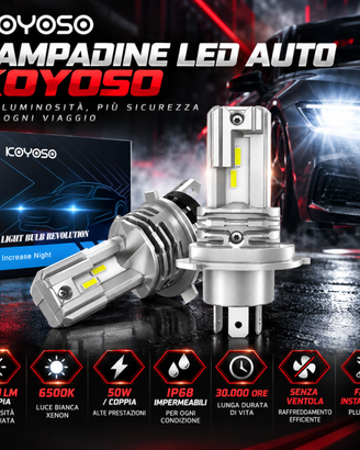 Lampadine LED H4 KOYOSO 6500K 10000LM