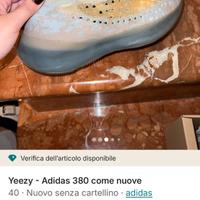 Yeezy adidas 380 come nuove tg 40