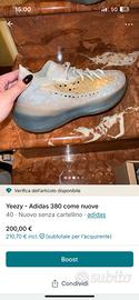 Yeezy adidas 380 come nuove tg 40