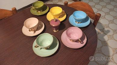 Servizio da 6 tazze da thè anni '60