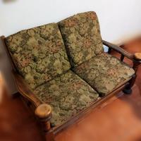 Divano rustico 2 posti in legno