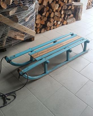 Slittino in legno 2 posti