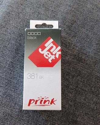 Cartuccia nera Prink 381 BK nuova sigillata