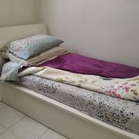 Letto singolo contenitore IKEA HERDLA - Bianco