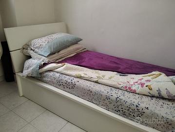 Letto singolo contenitore IKEA HERDLA - Bianco