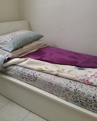 Letto singolo contenitore IKEA HERDLA - Bianco