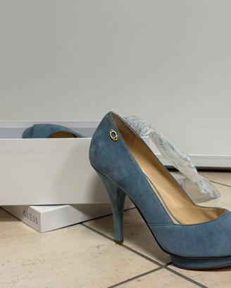 Tacchi GUESS azzurro polvere - n.40 - come nuovi
