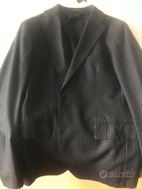 Giacca Sartoriale Gessato Blu