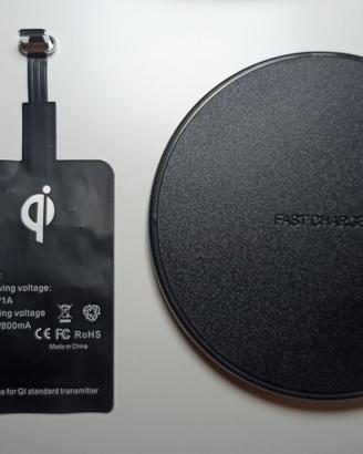 Caricatore + adattatore wireless charge