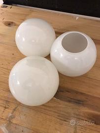 Bocce Bianche per lampadari vintage
