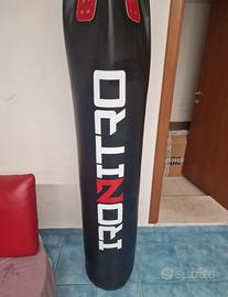 Sacco da boxe ironitro pelle 180x40 80kg