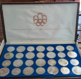 Monete 28 pezzi olimpiadi Montreal 1976 argento 