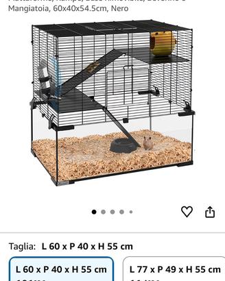 Kit completo con gabbie per piccoli animali