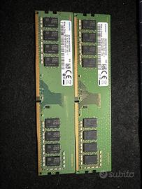 DIMM DDR4 Samsung per PC Desktop 8gb x2