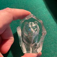 Miniatura tigre in cristallo