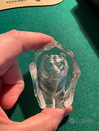 Miniatura tigre in cristallo