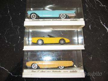 3 modellini 1 43 auto americane SOLIDO epoca '60