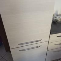 Frigo con mobile eucalipto bianco