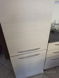 Frigo con mobile eucalipto bianco