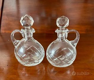 Set olio e aceto in cristallo