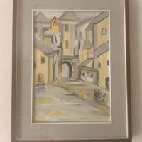 Quadro a olio – Paesaggio urbano in stile moderno