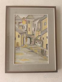 Quadro a olio – Paesaggio urbano in stile moderno