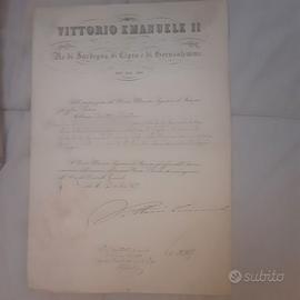 Documenti Vittorio Emanuele