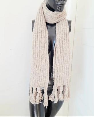 LIU JO Sciarpa invernale lana melange bianco beige