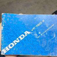 Honda VF 750 F libretto