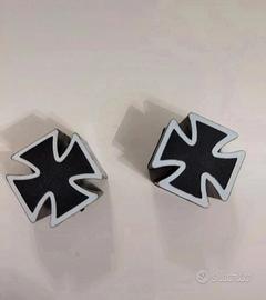 2 tappi copri valvola universali accessori moto 