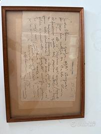 Lettera Giacomo Puccini