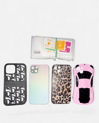 4 cover iPhone 14 + vetri protettivi