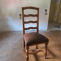 Set 6 sedie in legno massello